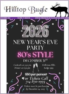 December 2025 Hilltop Bugle cover