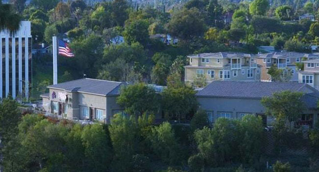 Hilltop view from Fullerton Elks Lodge