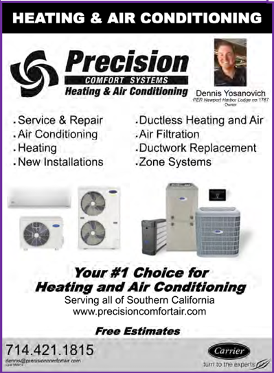 Precision HVAC – heating and cooling sponsor